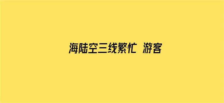 海陆空三线繁忙 游客都堵哪了